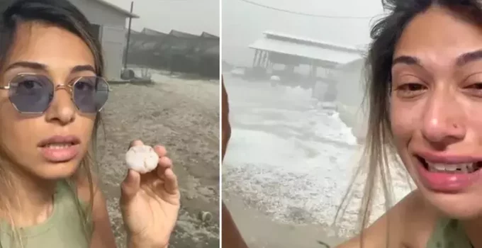 Antalya’yı dolu ve hortum vurdu, yaşanan durumu gözyaşlarıyla anlattı