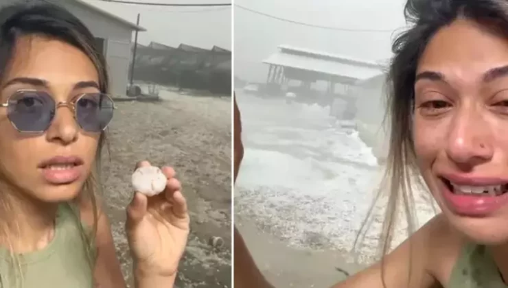 Antalya’yı dolu ve hortum vurdu, yaşanan durumu gözyaşlarıyla anlattı